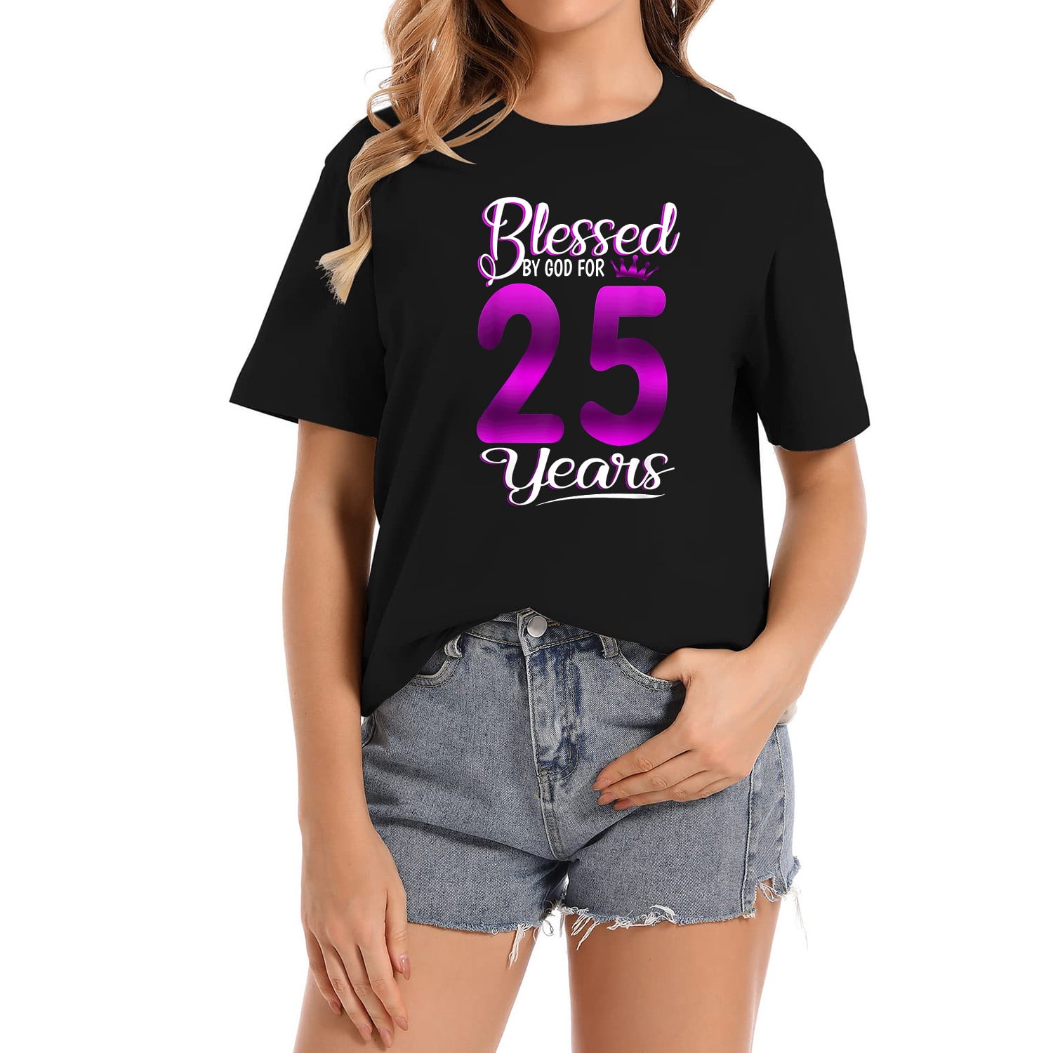 Blessed by God for 25 Years Old 25th Birthday Gift Women