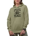 thumbnail image 1 of Blessed by God for 60 Years, 60th Birthday or Anniversary, Sand Hooded Sweatshirt or Hoodie, XL, 1 of 5