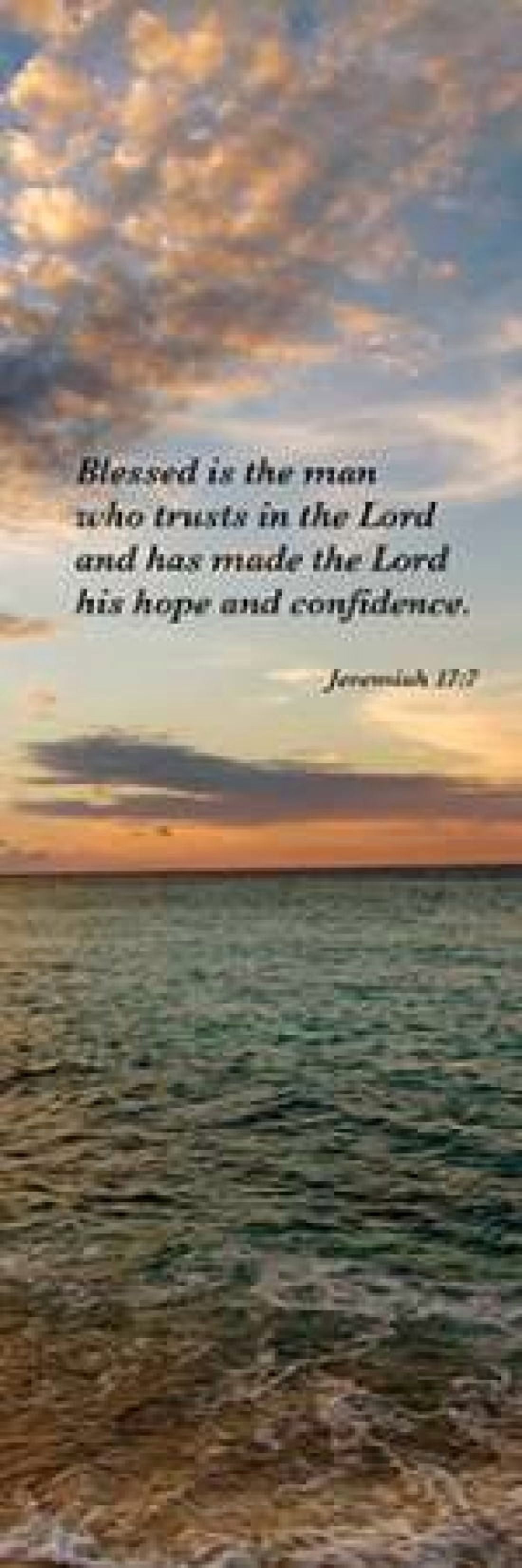 Blessed is the Man Canvas Art - Susan Bryant (8 x 24)