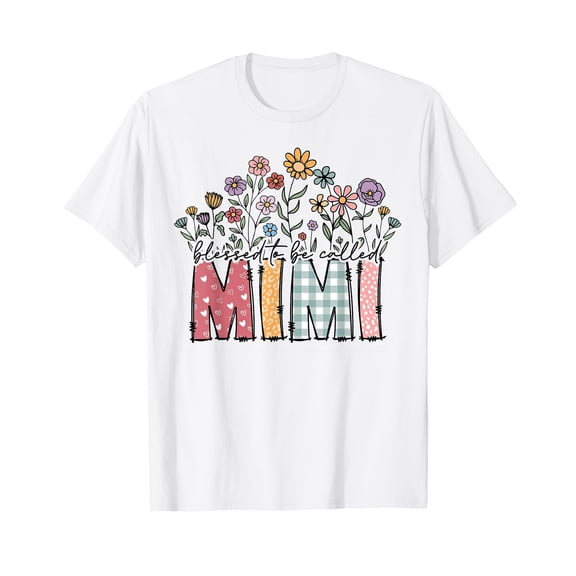 Blessed to Be Called Mimi Floral Mother's Day T-Shirt