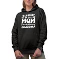 thumbnail image 1 of Blessed to Be Called Mom and Grandma - Wavy Text, Mother's Day or Birthday, Black Hooded Sweatshirt or Hoodie, 3XL, 1 of 5