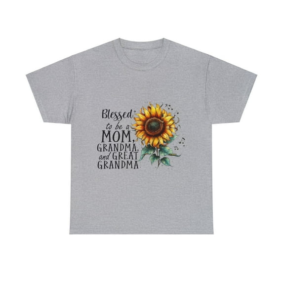 Blessed to Be Mom, Grandma, and Great Grandma Sunflowers Shirt ID-0304-0RSB