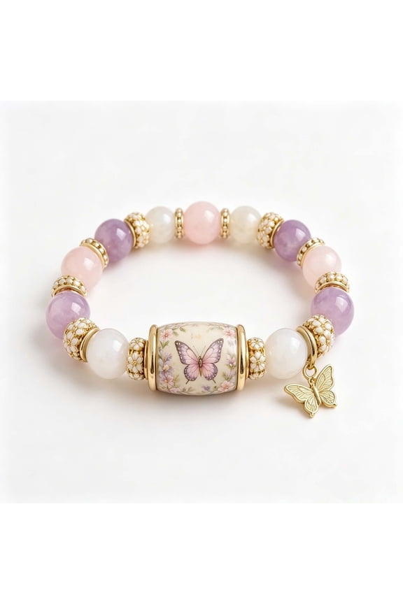 Blessing Beaded Bracelet Inspirational Healing Religious Jewelry Gift For Women In Keepsake Box 7cm