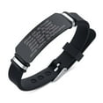 thumbnail image 1 of Blessing Jehovah Lords Praying Silicone Strap Bracelet, Jewish Names of God Religious Amulet Wristband Judaism Jewelry, Adjustable, 1 of 6