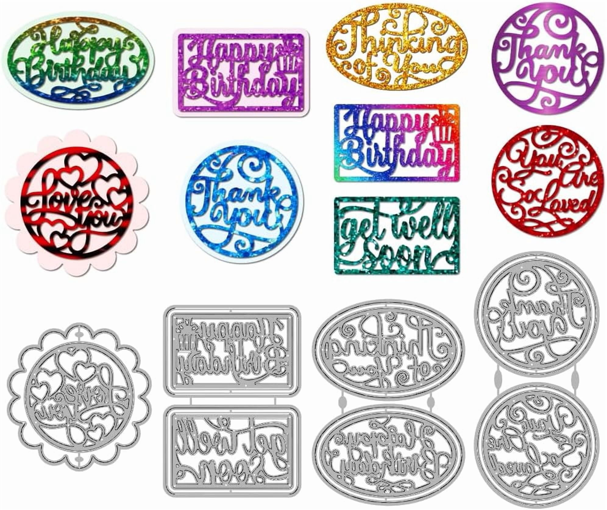 Blessing Word Die Cuts for Card Making Happy Birthday Metal Cutting ...