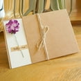 thumbnail image 1 of Blessing greeting cards for various occasions, eternal flower holiday greeting cards, blank greeting cards with kraft paper cover, 1 of 6