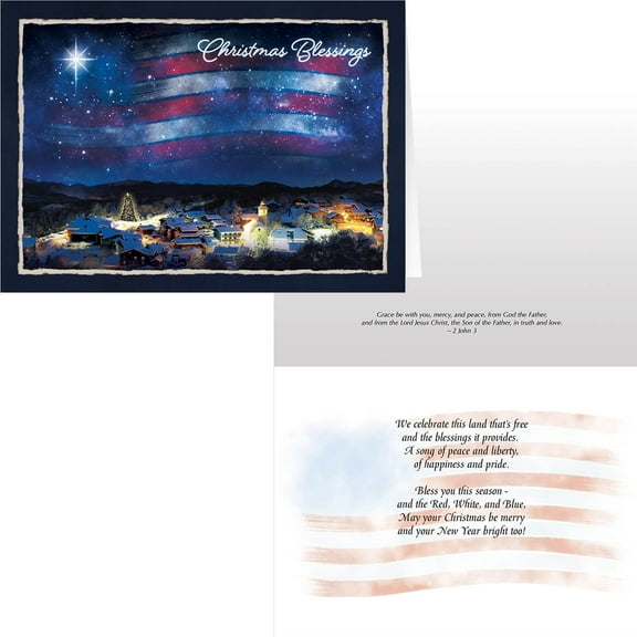 Blessings Across America Christmas Card Set/20
