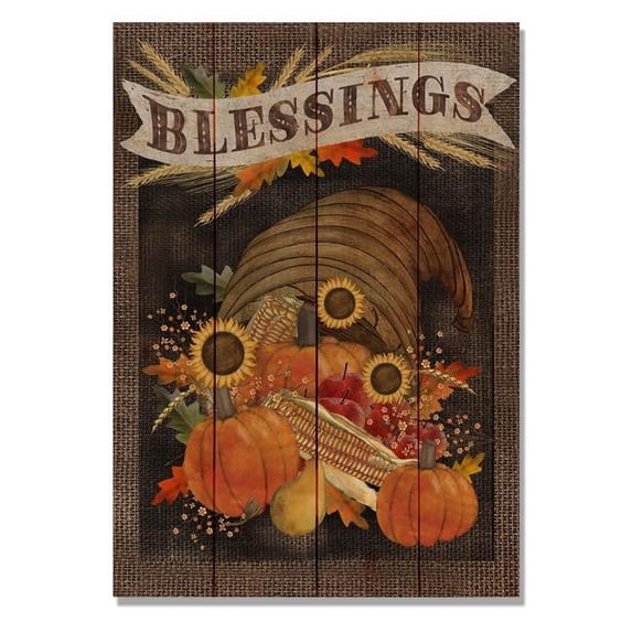 Blessings Cornucopia Wall Art