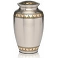 thumbnail image 1 of Blessings Decor Brass Cremation Urns for Human Ashes Adult for Funeral, Burial, Home, Cremation Urns for Human Ashes (Silver), 1 of 2