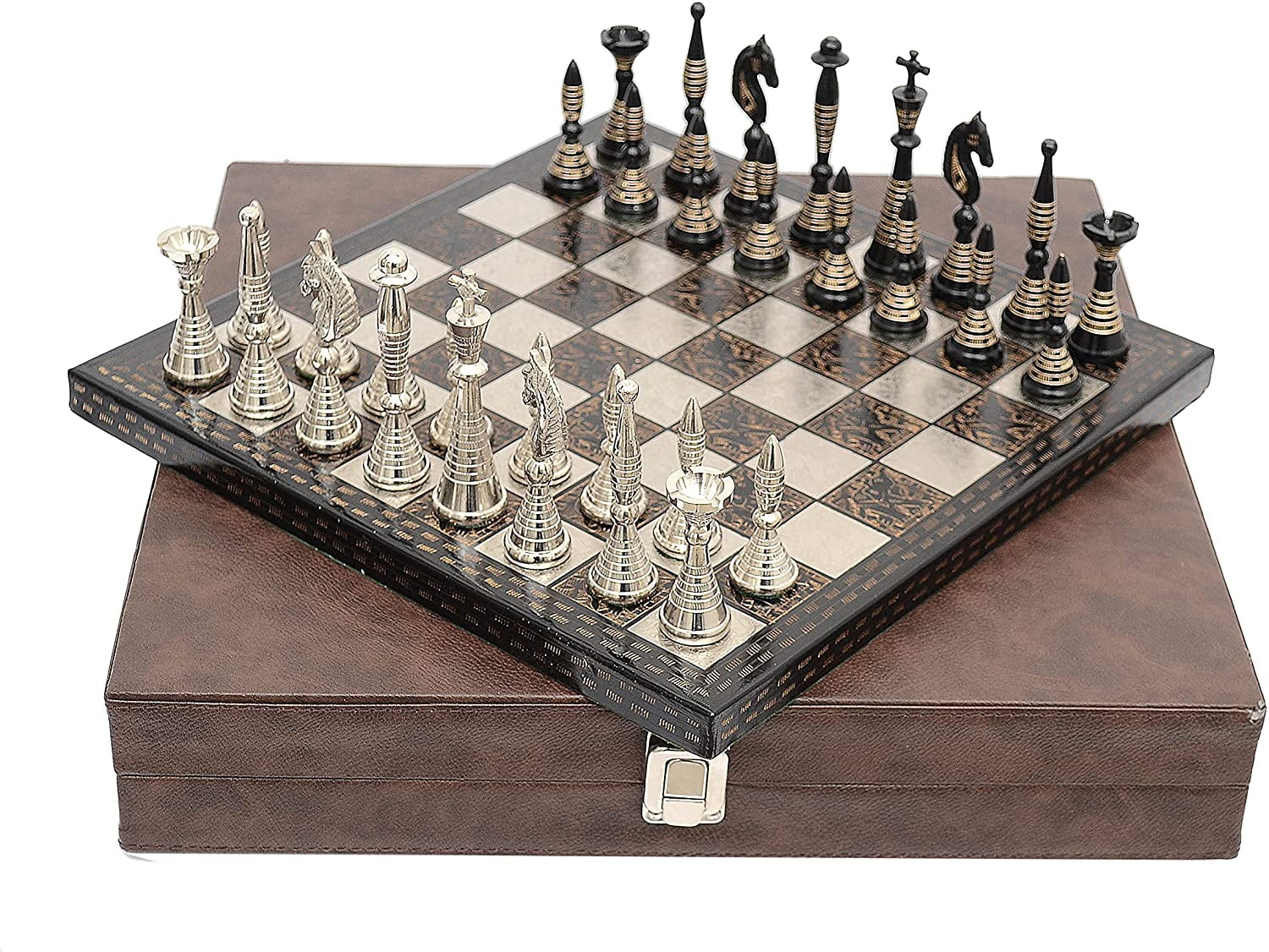 Blessings Decor Collectible Premium Metal Brass Chess Board Game Set Brass  Chess Pieces Men with Free Complimentary Box