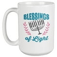 thumbnail image 1 of Blessings Of Light. Jewish Holidays Coffee & Tea Gift Mug For Jewish Rabbi, Believer, Mom, Dad, Brother, Sister, Friend, Best Friend, Jew Women And Men (15oz), 1 of 3