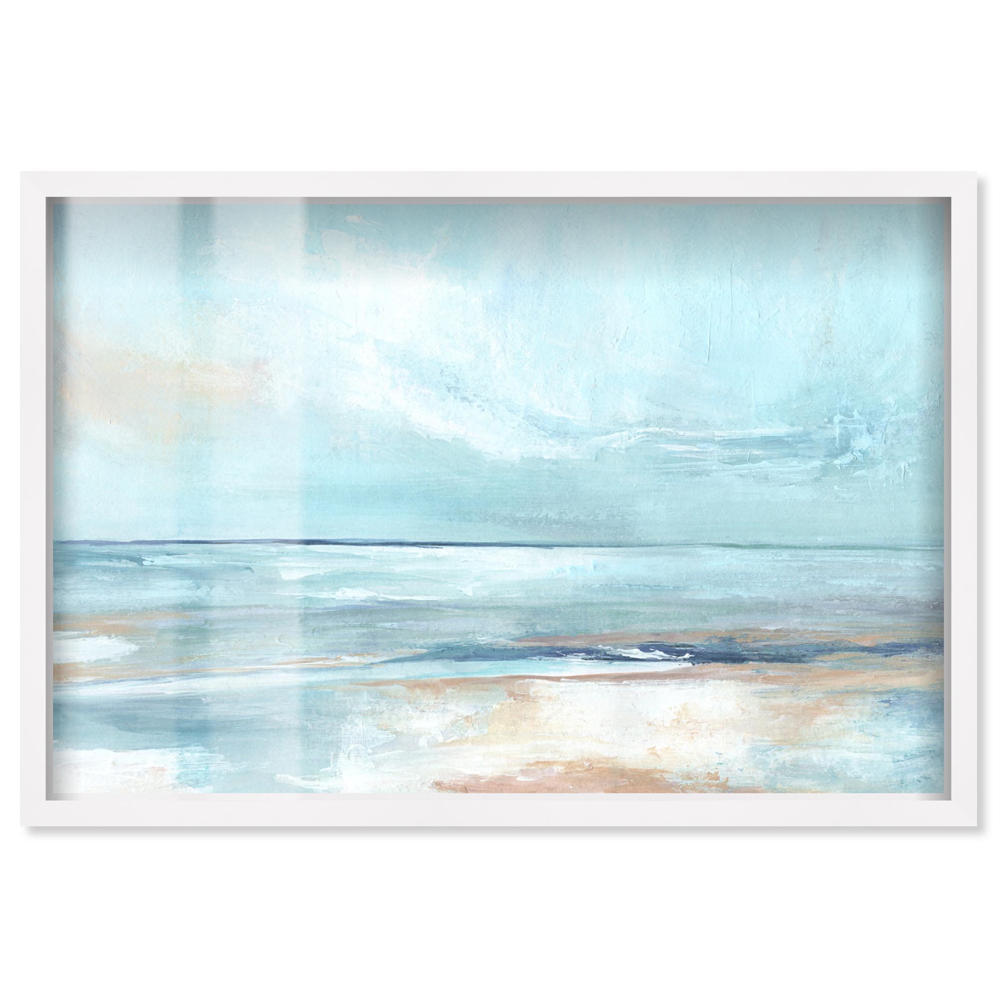 Blessings of Light Shadowbox Print Coastal Bathroom Art by Art Remedy ...