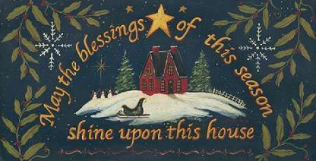 Blessings of the Season Canvas Art - Jo Moulton (24 x 48)