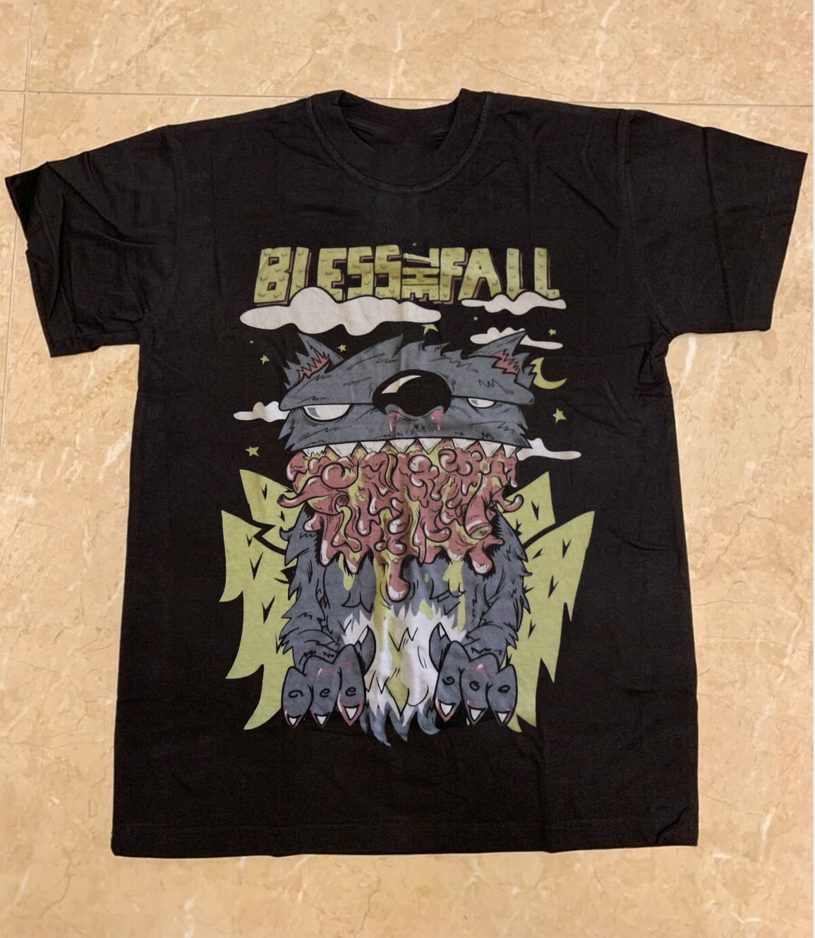 Blessthefall Band Monsters Cat Cotton Gift For Fan S to 5XL T