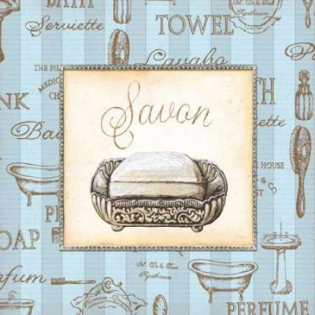 Bleu Beaute Feminine III Canvas Art - Charlene Audrey (24 x 24)