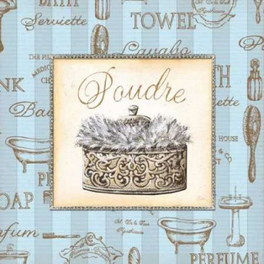 Bleu Beaute Feminine IV Canvas Art - Charlene Audrey (24 x 24)