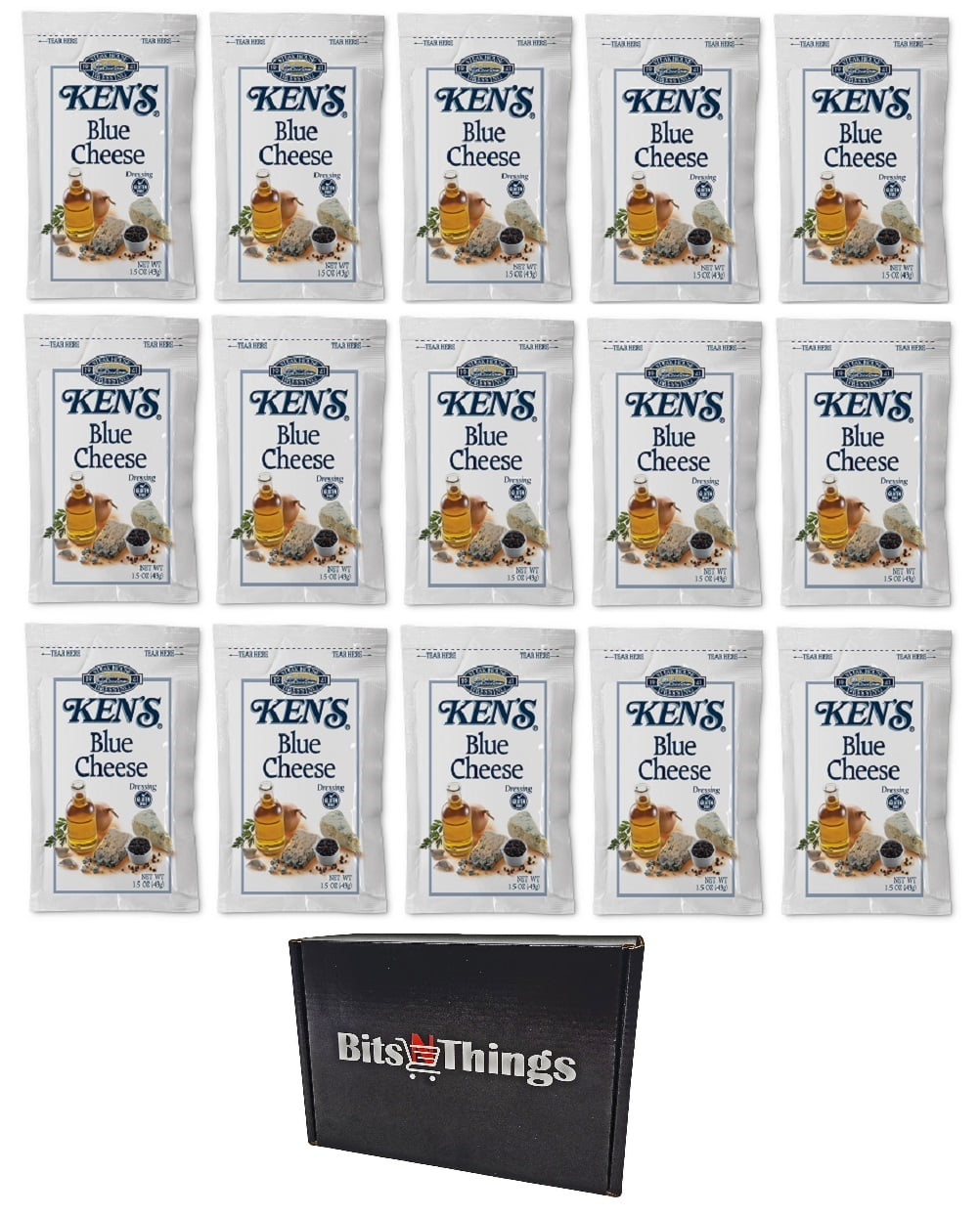 Bleu Cheese Salad Dressing | 1.5 oz. Packets | 15 Count