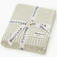 Bleu La La Cream Organic Cotton Knit Baby Blanket, Receiving Swaddle
