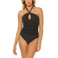 thumbnail image 1 of Bleu Rod Beattie BLACK Twist & Shout Over The Shoulder One-Piece Swimsuit, US 14, 1 of 3