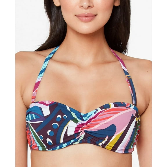 Bleu Rod Beattie MULTI Absolutely Fabulous Bandeau Bikini Swim Top, US 4