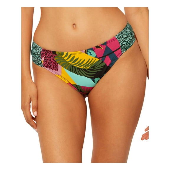 Bleu by Rod Beattie Side Tab Hipster Bikini Bottoms Swimsuit Multi Size 10