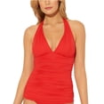 thumbnail image 1 of Bleu Rod Beattie SCARLET Kore Halter Tankini Swim Top, US 14, 1 of 3