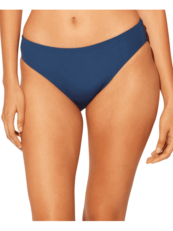 Bleu Rod Beattie WAVE RUNNER BLUE Ruched-Back Bikini Swim Bottom, US 4