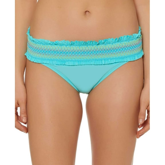 Bleu Rod Beattie Women’s Banded Hipster Bikini Bottom Swimwears, Blue Fish, 12
