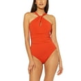 thumbnail image 1 of Bleu Rod Beattie Women's Swimwear Red Halter One Piece Orange 6, 1 of 3
