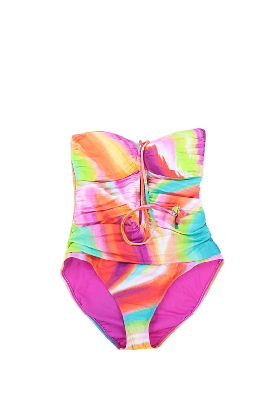 Women's One-Piece Swimsuit Halter Multi 10 New