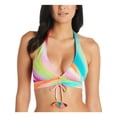 thumbnail image 1 of Bleu Rod Beattie Womens Printed Halter Bikini Swim top, 1 of 1