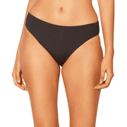 Bleu Rod Beattie Women's Kore Ruched Back Low Rise Bikini Bottom Black Size 10