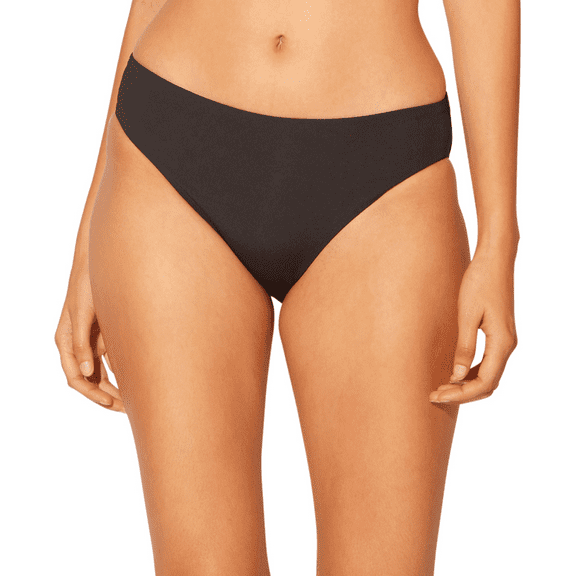 Bleu Rod Beattie Women's Kore Ruched Back Low Rise Bikini Bottom Black Size 10