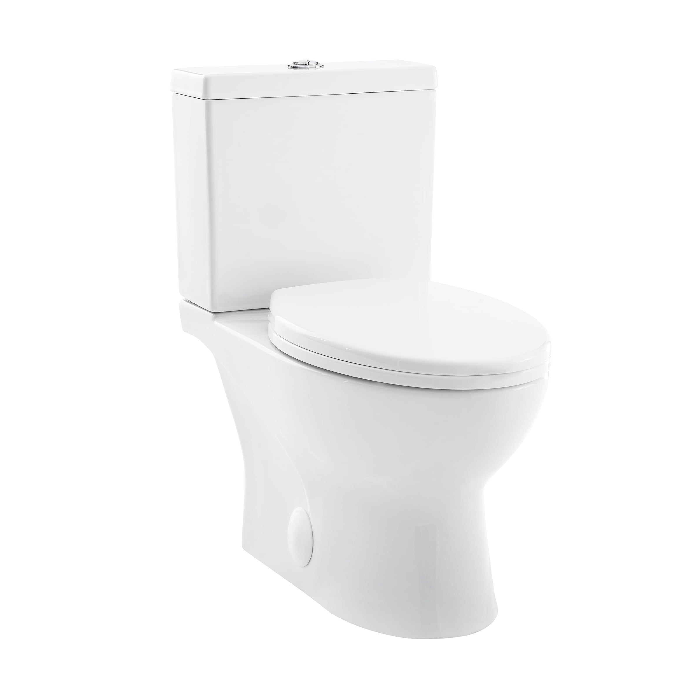 Bleu White Two-Piece Elongated Dual Flush Toilet
