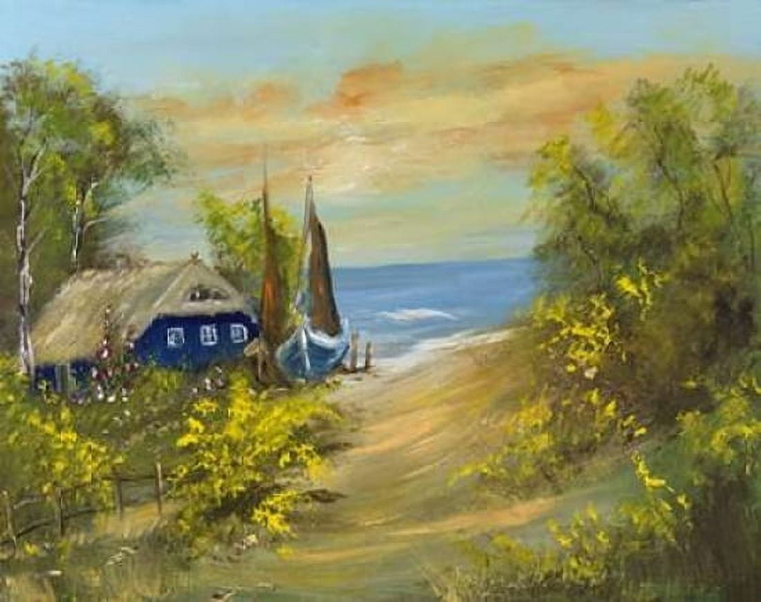 Bleu house I Canvas Art - Katharina Schottler (22 x 28)