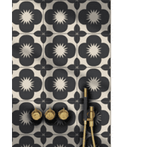 Bleucoin Encaustic Peel & Stick Vinyl Tile Stickers – Stylish, Water-Resistant, Renter-Friendly, Removable | Pack of 44 Pieces for DIY Home Improvement