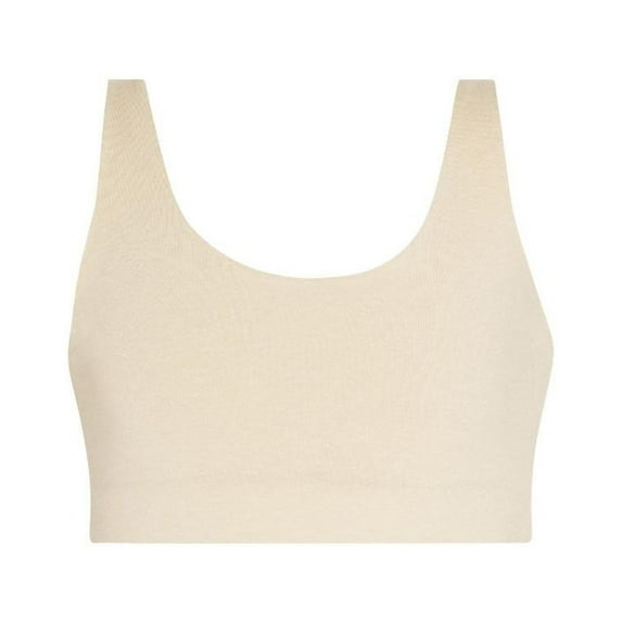 Bleuet Aster Tank Organic Girls Bra Ultra-soft Seamless Reversible First Teen Bra, Sizes 8-22, 1-Pack