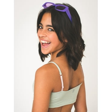 Bleuet Bleum Ultra-soft Seamless Reversible Adjustable First Teen Bra, Sizes 8-22, 1-Pack