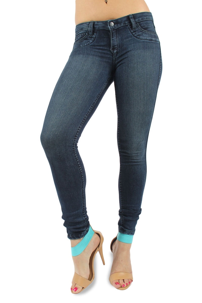 Bleulab Womens Curve Pocket Legging Reversible Jeans