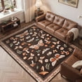 thumbnail image 1 of Bleum Cade 5'x7'Area Rugs for Living Room, Butterfly Mushroom Washable Rug for Bedroom,Ultra Soft Carpet Non Slip Low Pile Stain Resistant for Dining Room Home Decor,Brown, 1 of 10