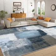 Bleum Cade Modern Abstract Area Rug 5x7,Large Rugs for Living Room, Machine Washable Rug Indoor Rugs for Bedroom, Non-Slip Low-Pile Soft Carpet for Bedroom, Din