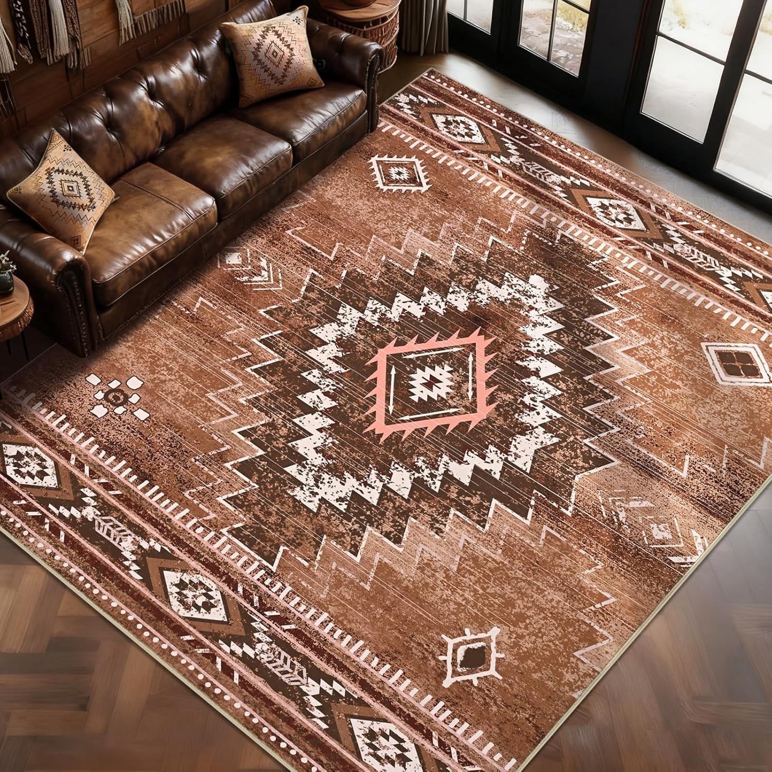 Bleum Cade Western 8'x10' Area Rug, Indoor Floor Carpet - Walmart.com
