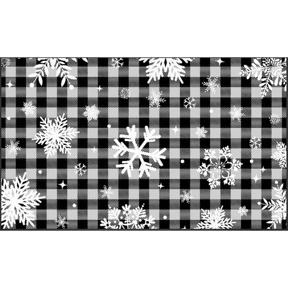 Bleum Cade 8'x10' Christmas Snowflake Area Rugs for Living Room ...