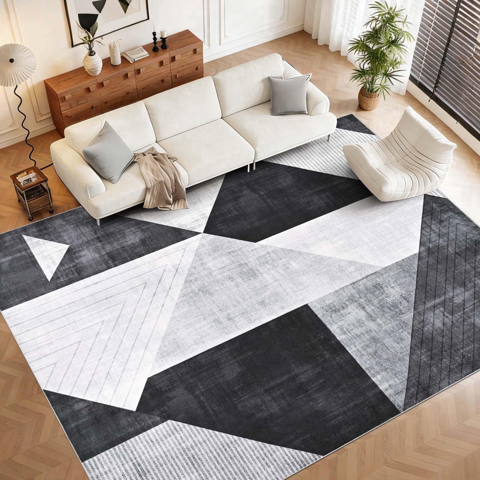 Bleum Cade 8x10 Abstract Area Rugs for Living Room,Modern Geometry ...