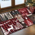 thumbnail image 1 of Bleum Cade Christmas Area Rugs 2x3 Entryway Rug,Christmas Tree Non Slip Washable Door Mat Outdoor Indoor Xmas Elk Welcome Mat for Entrance, 1 of 8