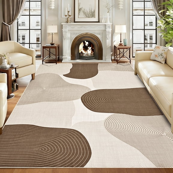 Bleum Cade 5x7 Area Rugs for Living Room, Abstract Rug Ultra Soft Washable Rugs for Bedroom, Anti Slip Durable Stain Resistant Larg Carpet Home Decor for Dining Room,Grey