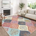 thumbnail image 1 of Bleum Cade Boho Floral Area Rugs 3x5 Washable Flower Rug for Bedroom Living Room,Soft Faux wool Non-slip Backing Carpet, 1 of 7