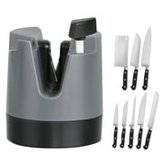 Blibly Pocket Kitchen Chef Knife Scissors Sharpener for Straight and Serrated Knives 3-Stage Knife Sharpener Helps Repair and Restore Blades