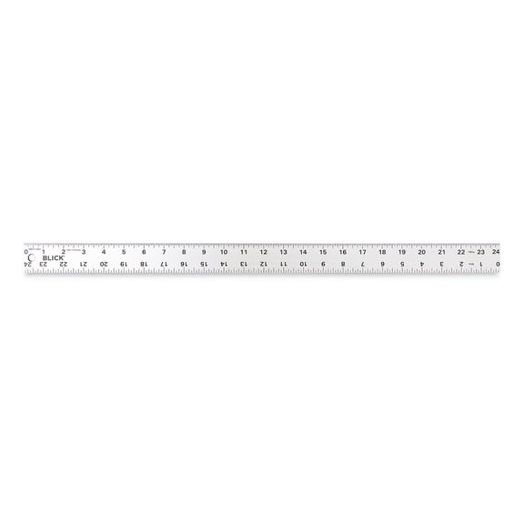 Blick Aluminum Non-Slip Ruler - 24"
