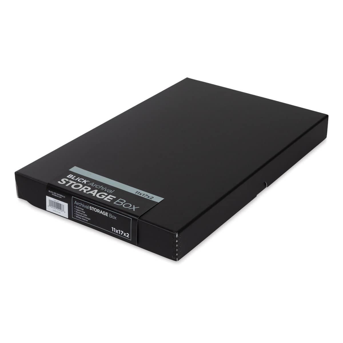 Blick Archival Storage Box - 11" x 17" x 2", Black